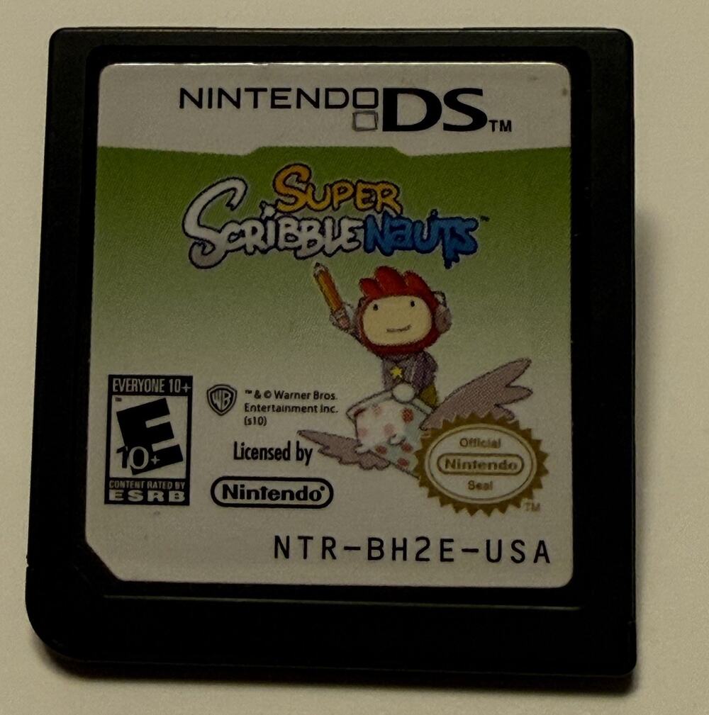 Super Scribblenauts Nintendo DS Game Only Tested Great Game